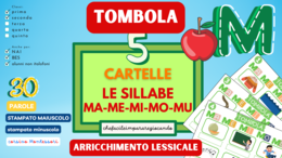 SILLABE MA ME MI MO MU – TOMBOLA PAROLE – CLASSI PRIMA E SECONDA – ANCHE PER NAI E BES