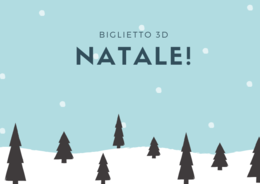 BIGLIETTO NATALE 3 D
