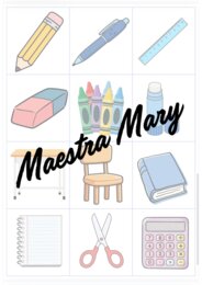 MEMORY OGGETTI SCOLASTICI - gioco in inglese