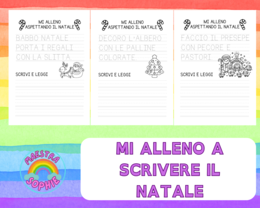 MI ALLENO A SCRIVERE IL NATALE