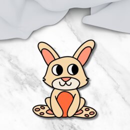 Coniglio pasquale da tagliare e incollare