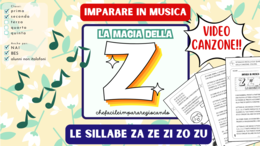LETTERA Z – SILLABE ZA ZE ZI ZO ZU – TESTO E CANZONE – VIDEO