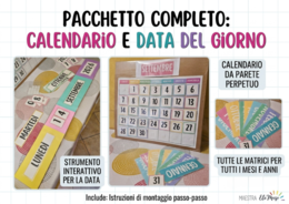 Kit Calendario da Parete e Striscia della Data | Matrici e Istruzioni
