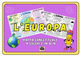 MAPPA CONCETTUALE - L'EUROPA: a colori e in bianco e nero -