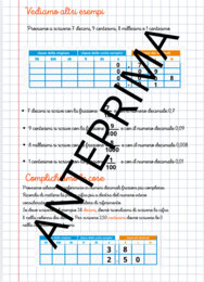 Dalle frazioni ai numeri decimali/porzione di quaderno classe quarta