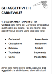 Carnevale e aggettivi