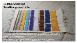 Decanomio: Tabelline geometriche visive e manipolative con griglie stampabili, carte attività e guida insegnanti