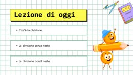 video e presentazione - DIVISIONE con e senza resto