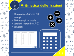 Aritmetica delle frazioni | matematica | 26 colonne