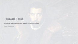 Torquato Tasso: Vita e opere principali - Lezione + Mappa concettuale + Verifica (PPTX Modificabile)