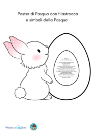 POSTER di PASQUA con filastrocca e simboli pasquali