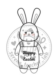 Coniglio con pancino apribile - Happy Easter
