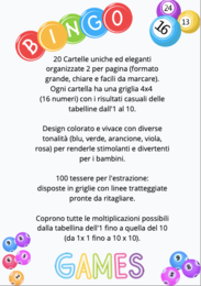 Bingo delle Tabelline (1-10) |- Gioco didattico da stampare - 20 cartelle + 100 tessere