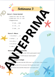 COMPITI ESTIVI - MATEMATICA CL.4