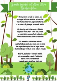 Giornata nazionale dell'albero 2024- Un albero felice