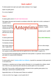 Il viaggio del calzino coraggioso; storia a tre finali e attività rielaborative classi 2-5
