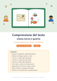 Comprensione del testo classe terza e quarta: 20 letture