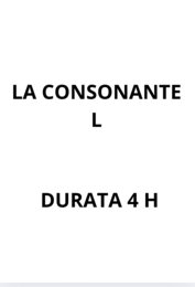 LA CONSONANTE L