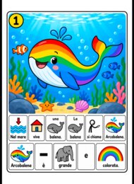 La Balena Arcobaleno - Storia in CAA (Comunicazione Aumentativa Alternativa)