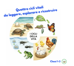I cicli della vita-4 cicli vitali da leggere, osservare e ricostruire-classi 1-3