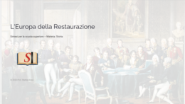 L'EUROPA DELLA RESTAURAZIONE: Lezione Completa (19 Slide + Verifica + Soluzioni)