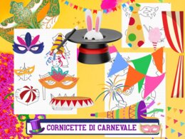 3 PAGINE CORNICETTE CARNEVALE: Maestra Piera