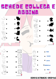 schede didattiche collega e abbina