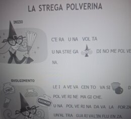 Lettura con comprensione del testo facilitato "La strega Polverina"