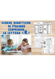 Schede di Italiano : Scopriamo la lettera R