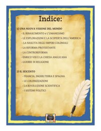 Quaderno di Storia scritto a mano per la  2ª Media  - 1ª Parte: Umanesimo, Rinascimento, Colonizzazione, Riforme e Seicento
