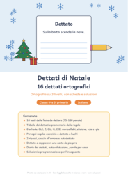 Dettati di Natale classe quarta e quinta: 16 dettati