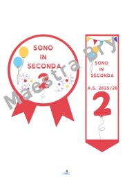 COCCARDA E SEGNALIBRO PER LA CLASSE SECONDA