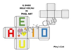 Il dado delle vocali in Pixel Art