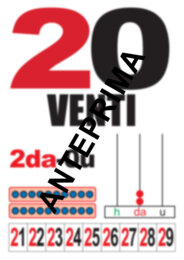 CARTELLI DA APPENDERE NUMERI DAL 20 (VENTI) AL 100 (CENTO) CLASSE SECONDA