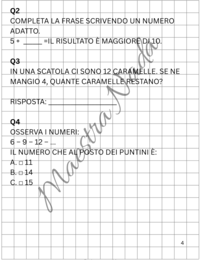 Invalsi matematica classe seconda primaria kit completo 4 prove con correzioni