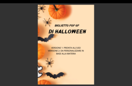 Biglietto pop up Halloween