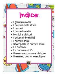 QUADERNO DI MATEMATICA per la classe V con esercizi svolti - 1° parte -