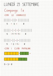 Quaderno matematica classe 2 da settembre a dicembre