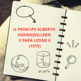 Il principe Alberto Hohenzollern e Papa Leone X (1515):