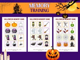 Memory di Halloween in INGLESE: Immagini e Vocabolario | Scuola Infanzia e Primaria (PDF A4) - English vocabulary - Trick or Treat!
