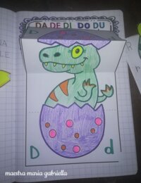 Lettera D di DInosauro PieDino
