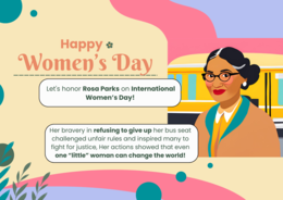 International Women's Day (Giornata della Donna): Rosa Parks minibook