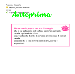 Lettura estiva per bambini; una storia con 3 finali per riflettere e per crescere: Il fiore che cercava il sole