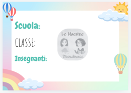 Cartello per la porta della classe
