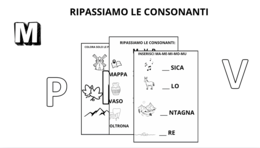 CONSONANTE M,P,V