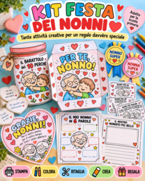 ❤️ KIT FESTA DEI NONNI – TANTE ATTIVITÀ E REGALI DA COSTRUIRE