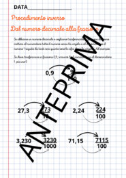 Dalle frazioni ai numeri decimali/porzione di quaderno classe quarta