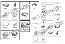 Vocabulary Enrichment Set: Accessories & personal possessions SET 1