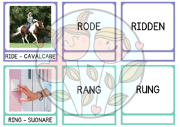 Flash Card Verbi Irregolari Inglese