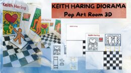 KEITH HARING DIORAMA | Pop Art Room 3D